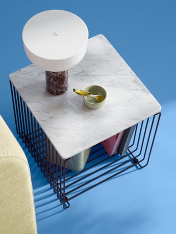 Panton Wire bordplate 34,8x34,8 cm - White marble - Montana