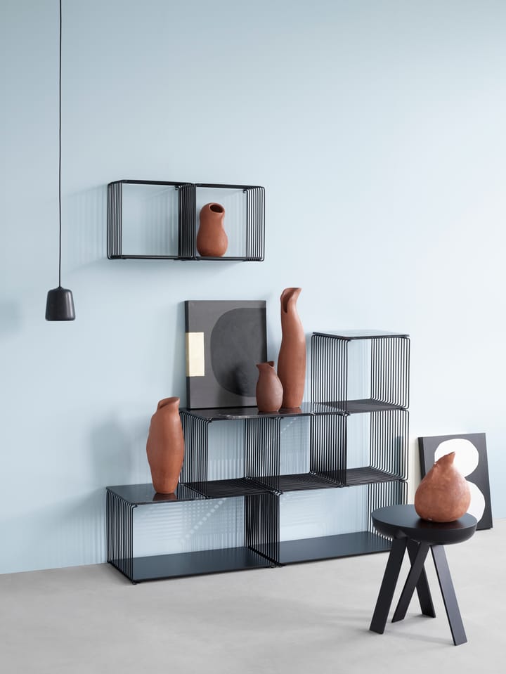Panton Wire Extended hylle 70x34,8x34,8 cm, Black Montana
