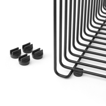 Panton Wire føtter distanseføtter 4-pack - Black - Montana