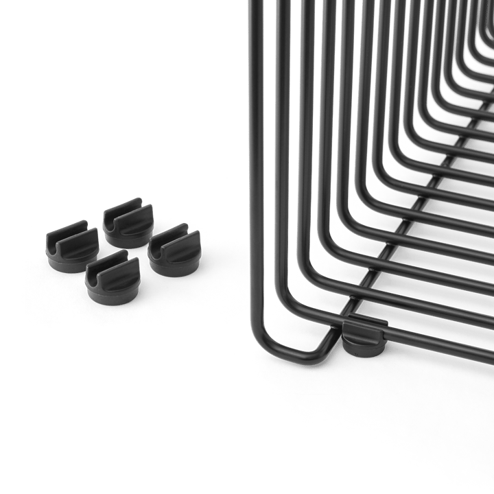 Panton Wire føtter distanseføtter 4-pack, Black Montana