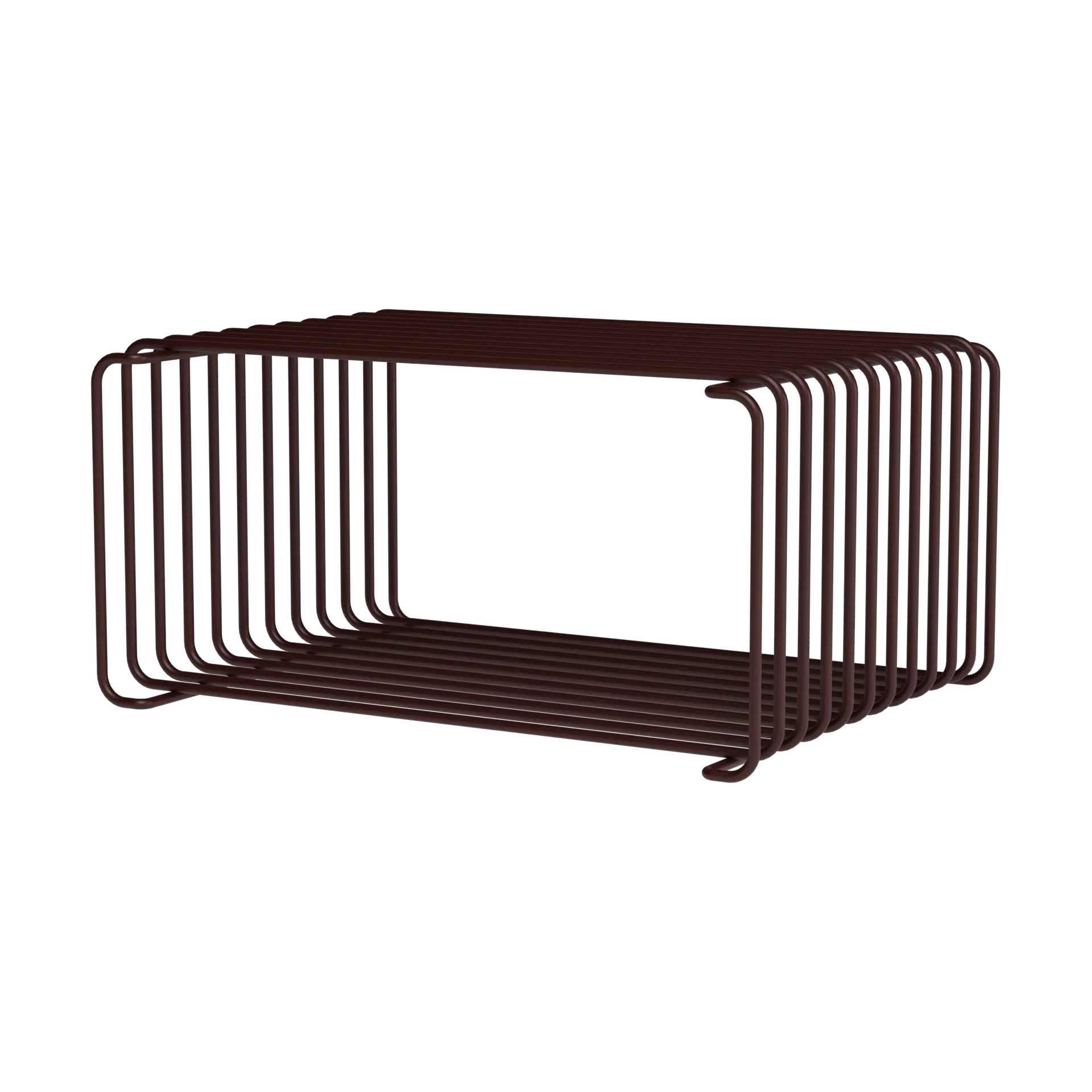 Panton Wire Half Height hylle 34,8x17,2x25,7 cm, Black red Montana