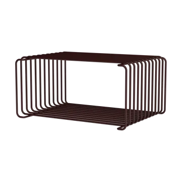 Panton Wire Half Height hylle 34,8x17,2x25,7 cm - Black red - Montana