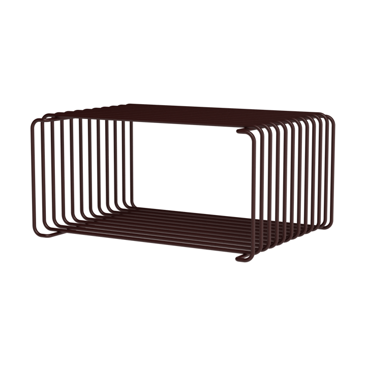 Panton Wire Half Height hylle 34,8x17,2x25,7 cm - Black red - Montana