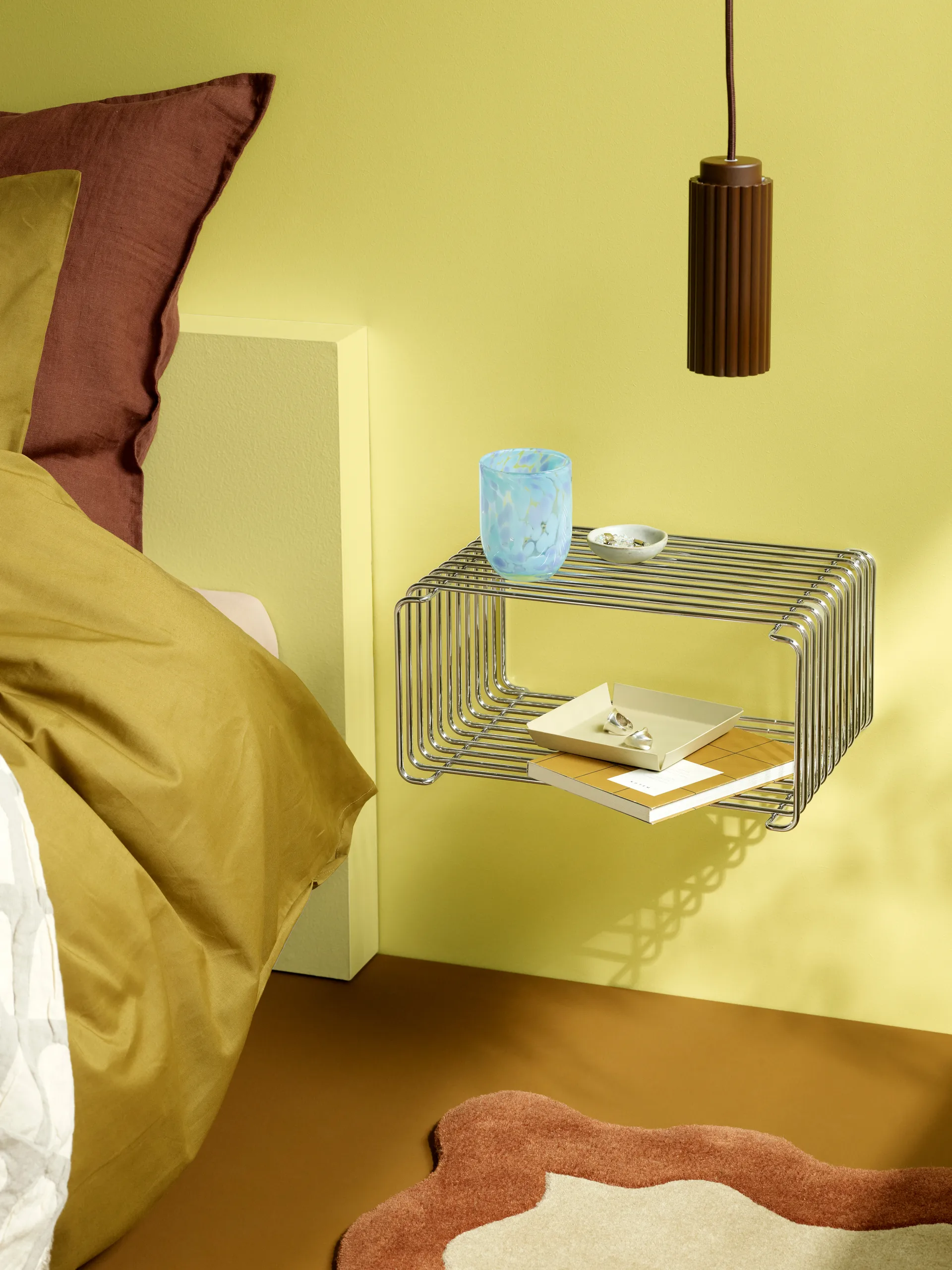 Panton Wire Half Height hylle 34,8x17,2x25,7 cm, Chrome Montana