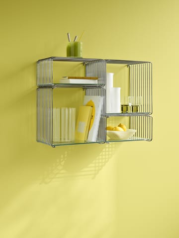 Panton Wire Half Height hylle 34,8x17,2x25,7 cm - Chrome - Montana