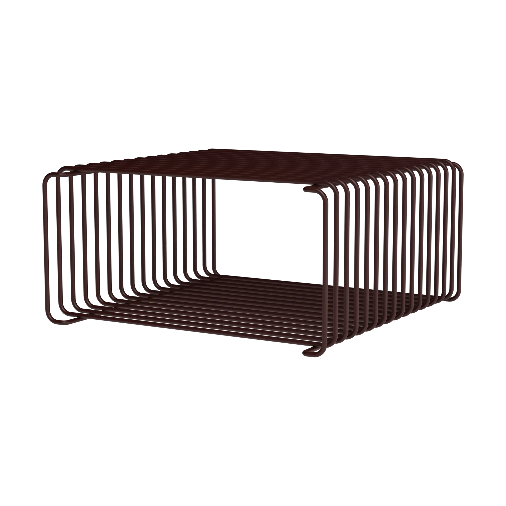 Panton Wire Half Height hylle 34,8x17,2x34,8 cm, Black red Montana