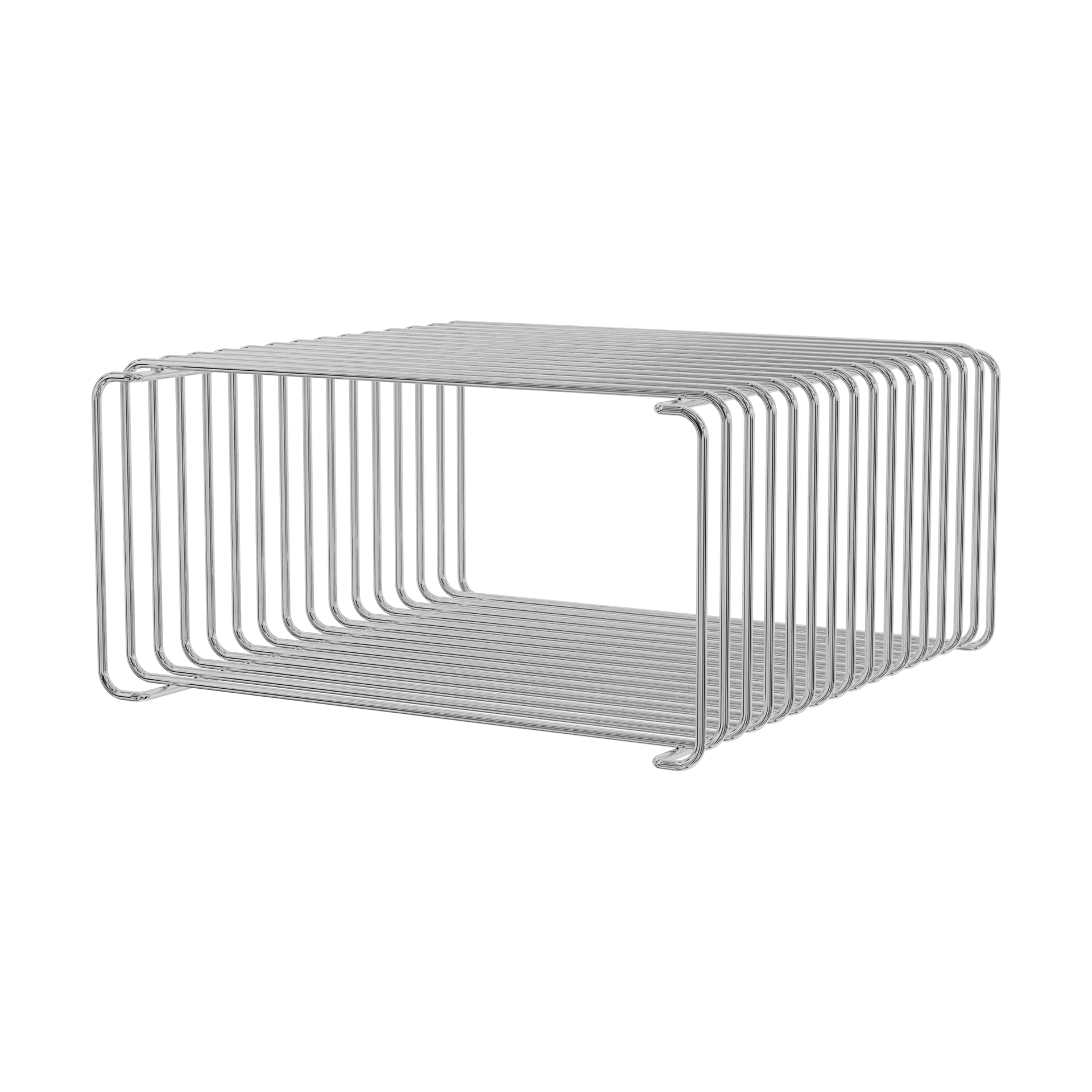 Panton Wire Half Height hylle 34,8x17,2x34,8 cm, Chrome Montana