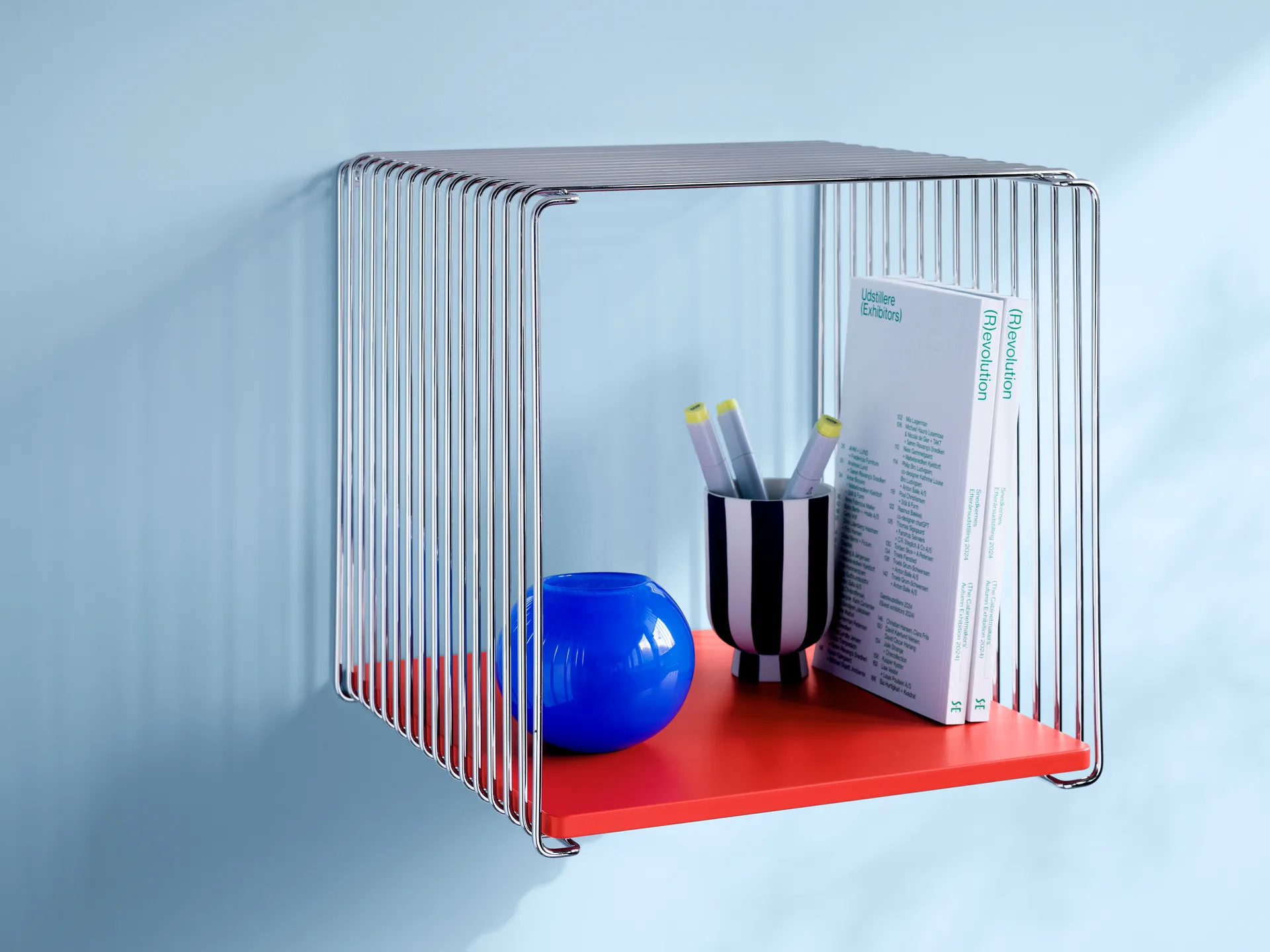 Panton Wire hylleplate 33x34,8 cm, Glass Montana