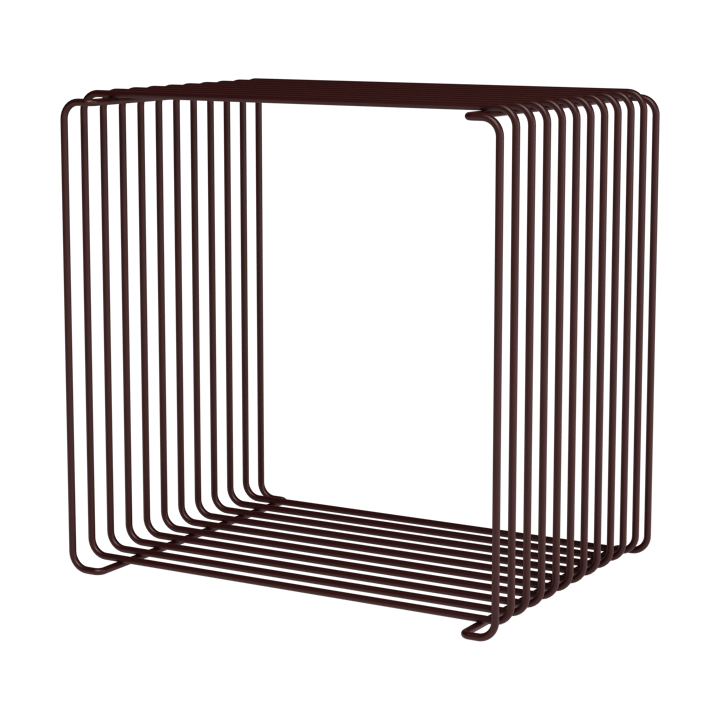 Panton Wire Single hylle 34,8x34,8x25,7 cm - Black red - Montana
