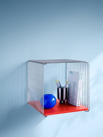 Panton Wire Single hylle 34,8x34,8x25,7 cm - Chrome - Montana