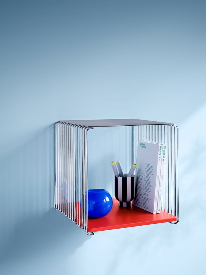 Panton Wire Single hylle 34,8x34,8x25,7 cm, Chrome Montana