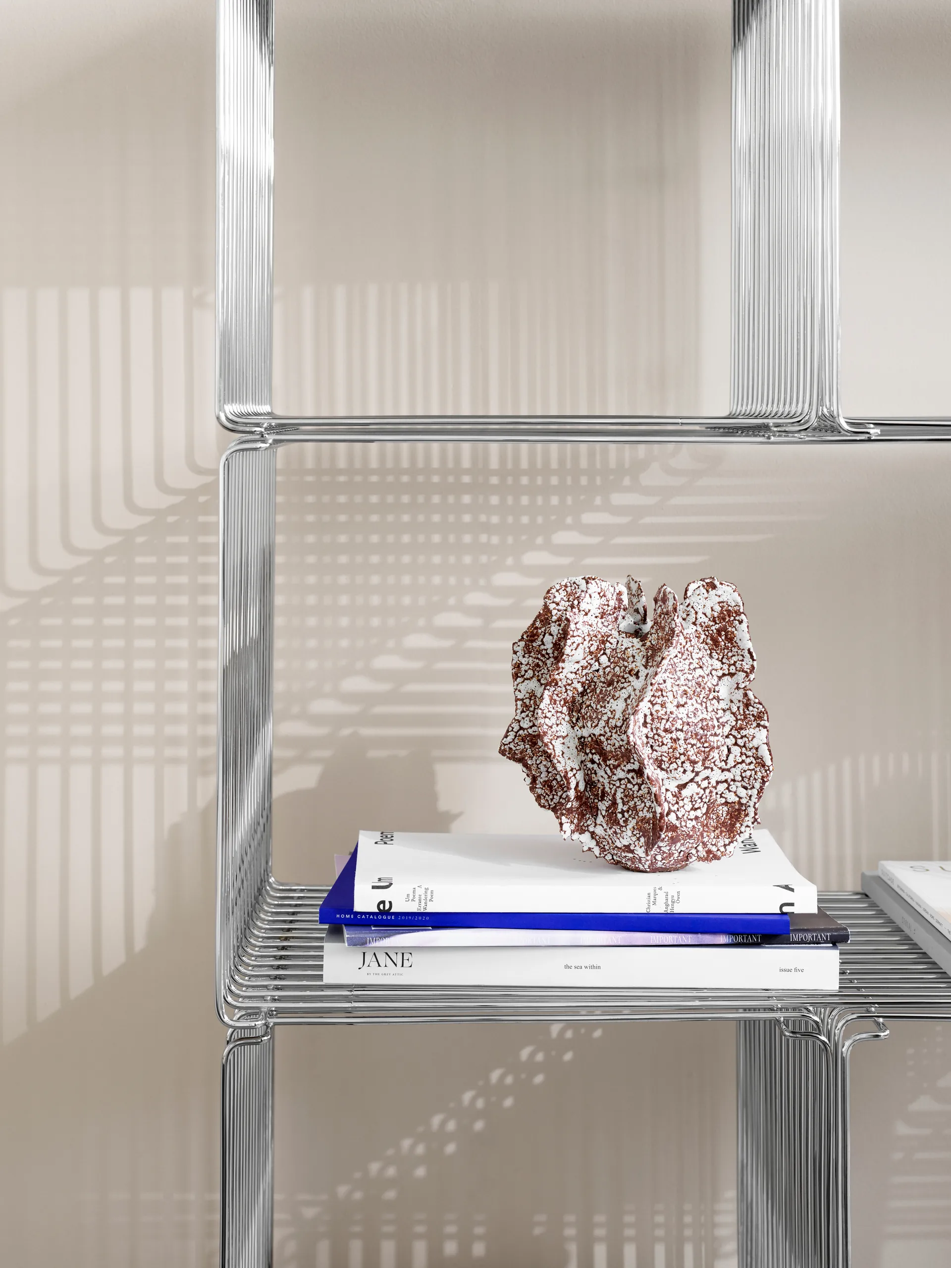 Panton Wire Single hylle 34,8x34,8x34,8 cm, Chrome Montana