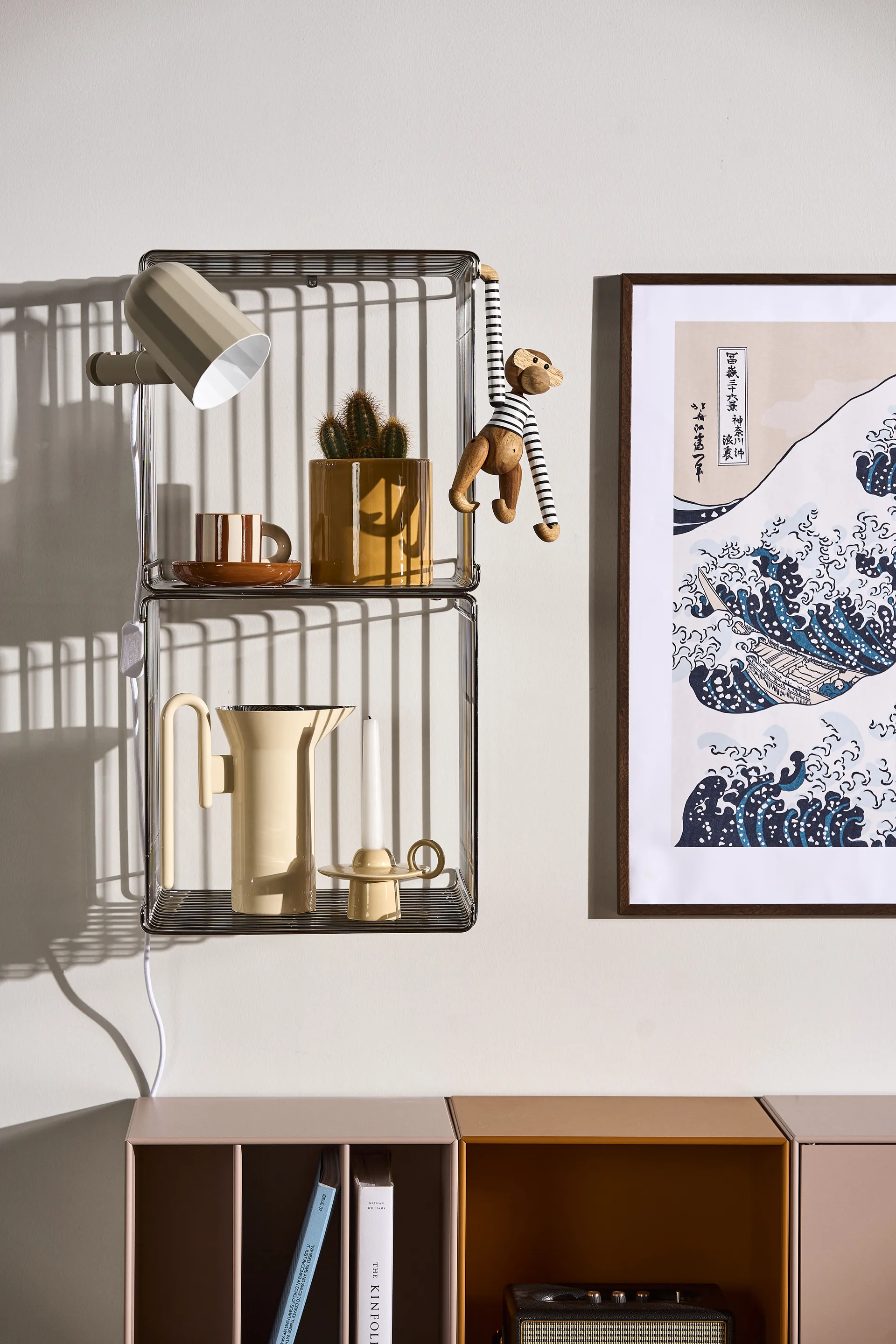 Panton Wire Single hylle 34,8x34,8x34,8 cm, Chrome Montana