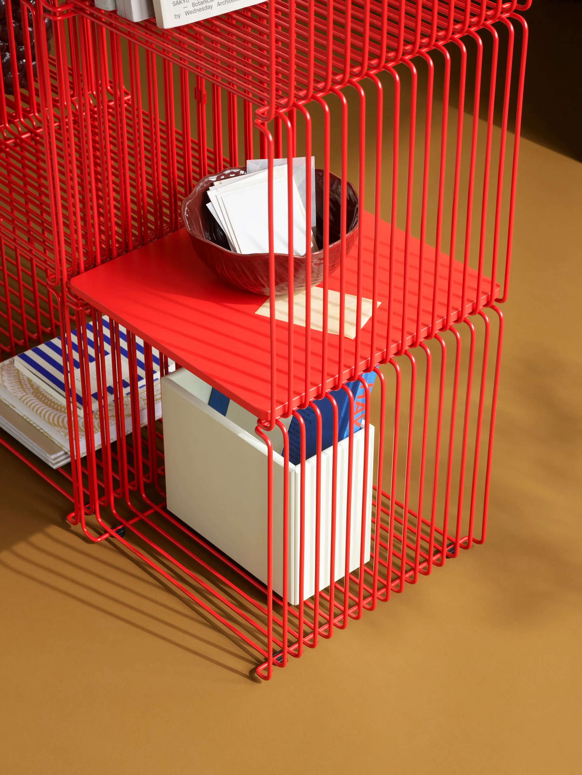 Panton Wire Single hylle 34,8x34,8x34,8 cm, Rosehip Montana