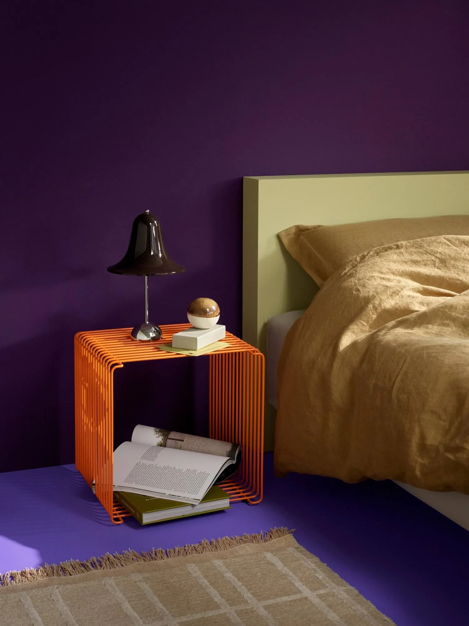 Panton Wire Single hylle 34,8x34,8x34,8 cm, Tangerine Montana