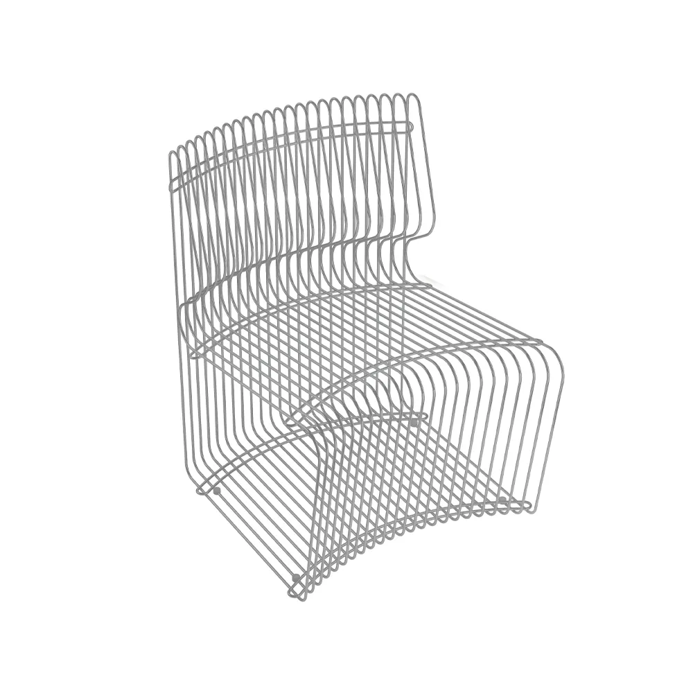 Pantonova modulsofa, Stainless steel, linear Montana