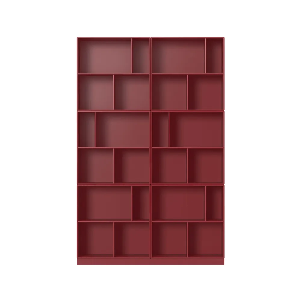 Read bokhylle, Beetroot 165-inkl. 7 cm sokkel Montana