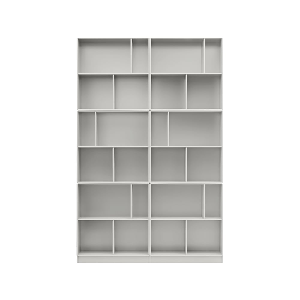 Montana - Read Spacious Bookshelf, Plinth H7 cm - Nordic - Bokhyller - Peter J. Lassen - Grå - MDF