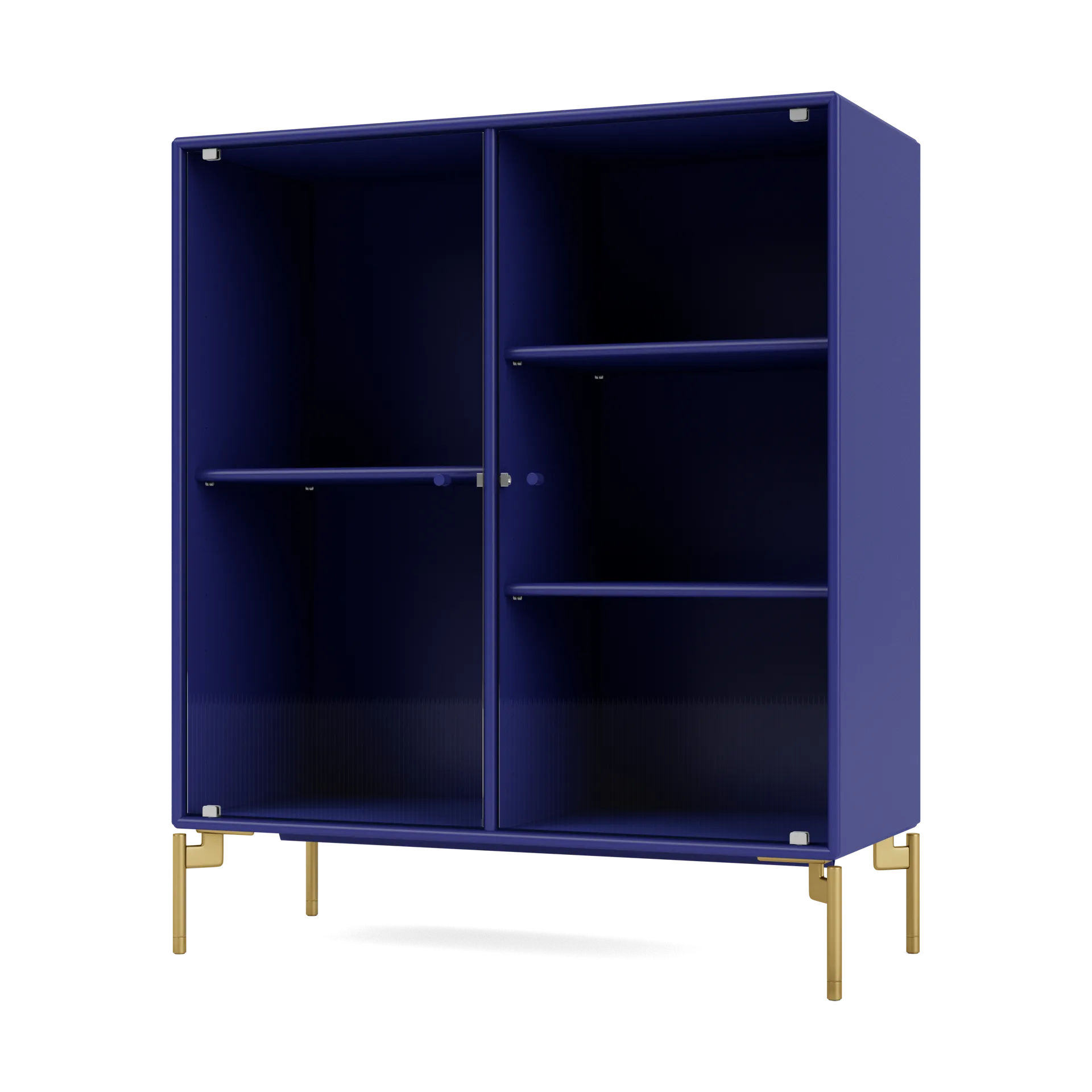 Ripple II vitrineskap 69,6 x 82,2 x 30 cm, Monarch-ben brass Montana