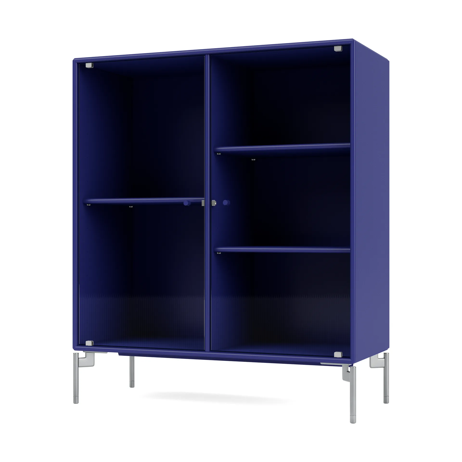 Ripple II vitrineskap 69,6 x 82,2 x 30 cm, Monarch-ben chrome Montana