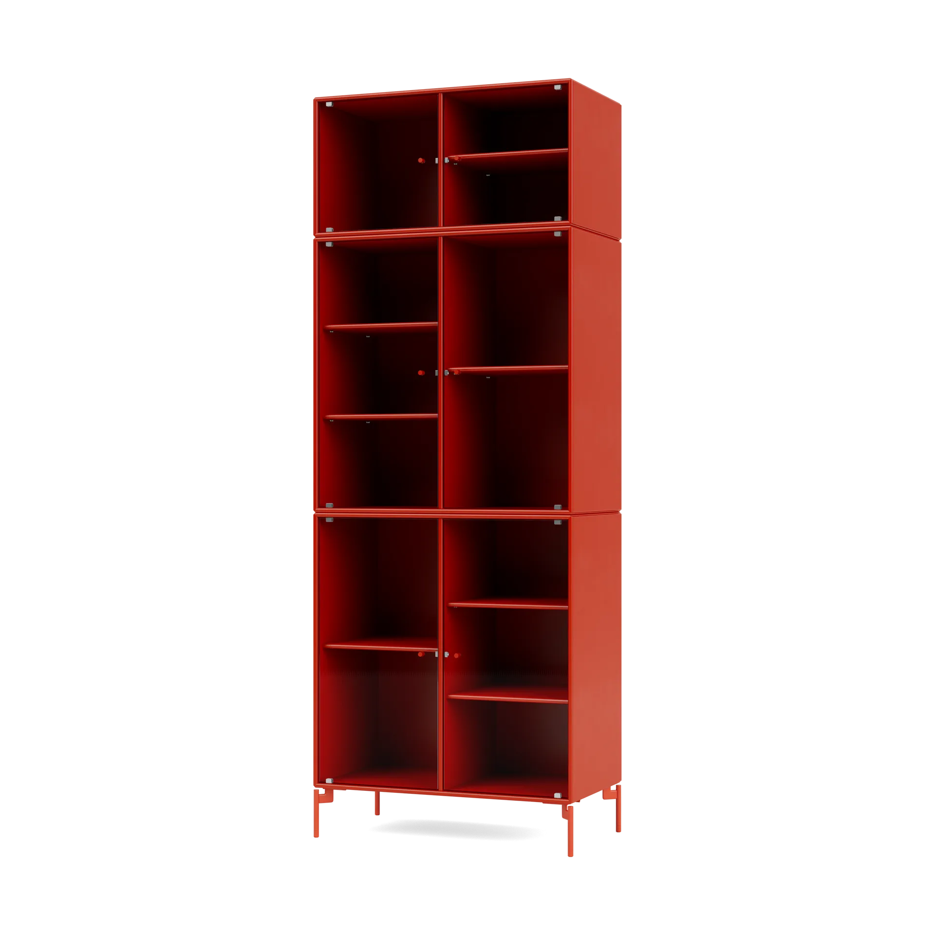 Ripple IV vitrineskap 69,6 x 187,2 x 38 cm, Rosehip-ben rosehip Montana