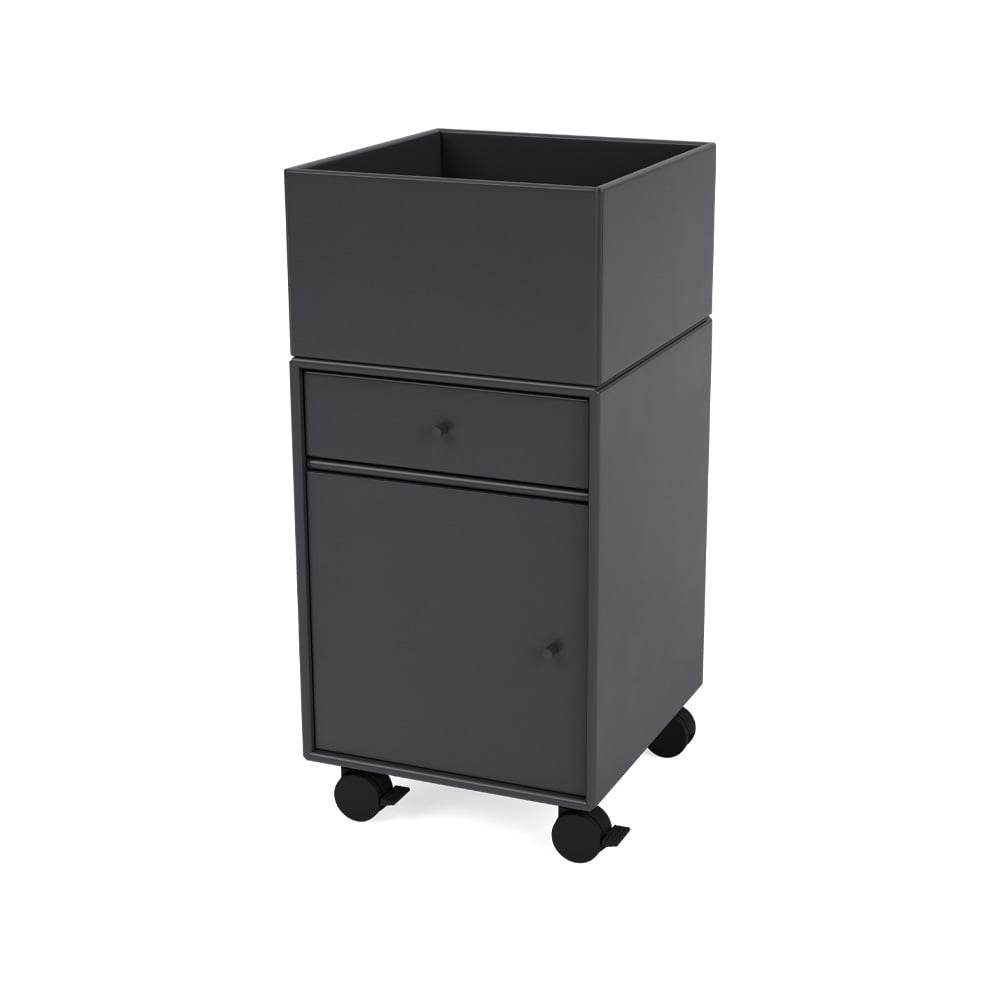 Montana - Runner Office Unit On Castors - Anthracite - Skuffeseksjoner - Peter J. Lassen - Svart - MDF