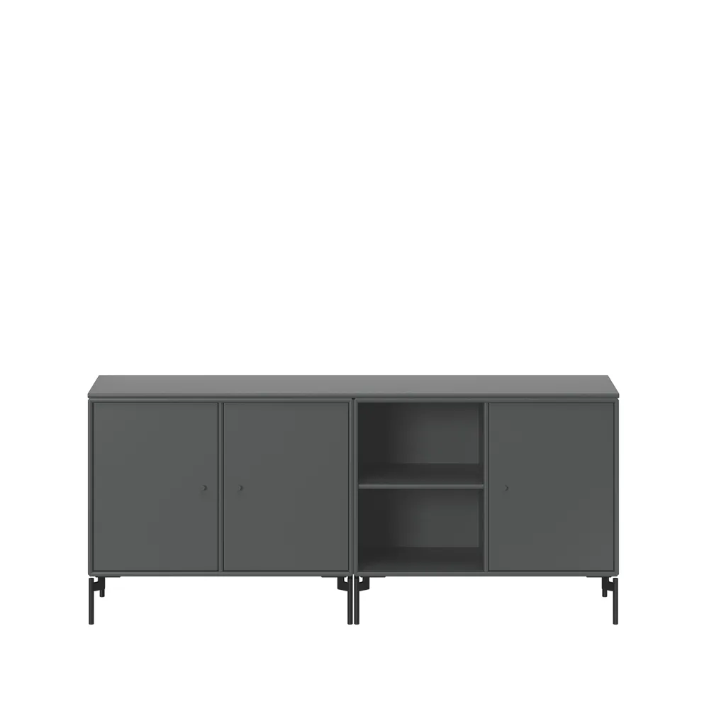 Save sideboard, Anthracite 04-sortlakkerte ben Montana