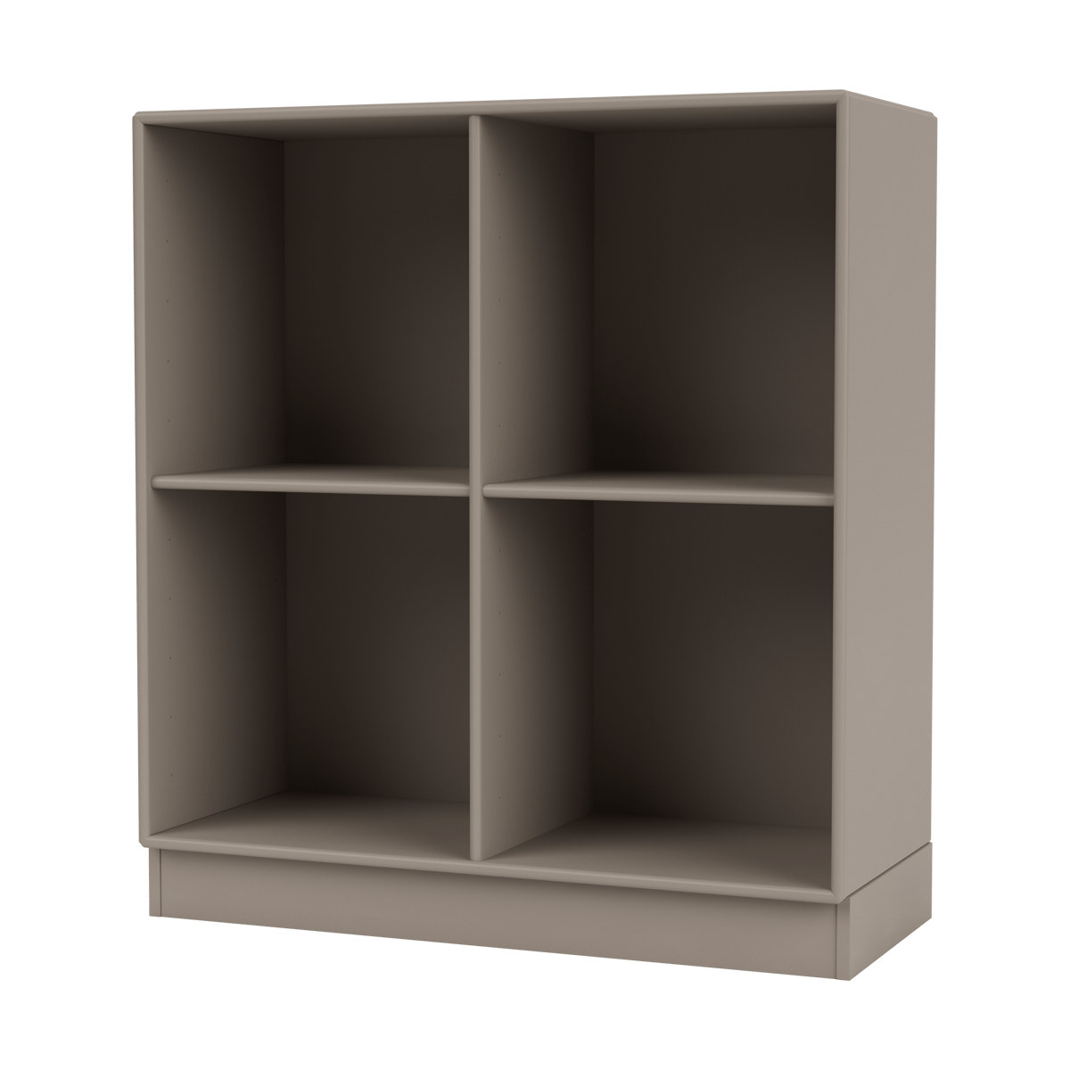 Montana SHOW hylle 69,6 x 69,6 cm, sokkel 7 cm 141 Truffle