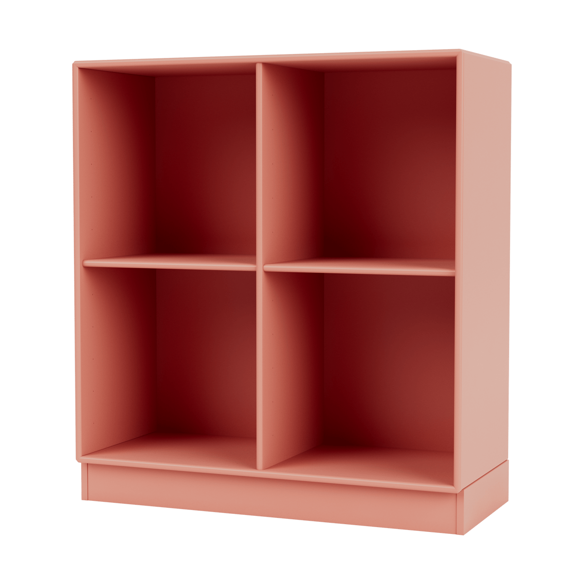 Montana SHOW hylle 69,6 x 69,6 cm, sokkel 7 cm 151 Rhubarb
