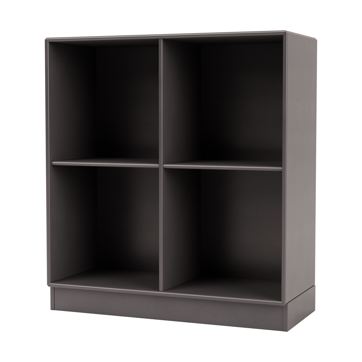 Montana SHOW hylle 69,6 x 69,6 cm, sokkel 7 cm 35 Coffee