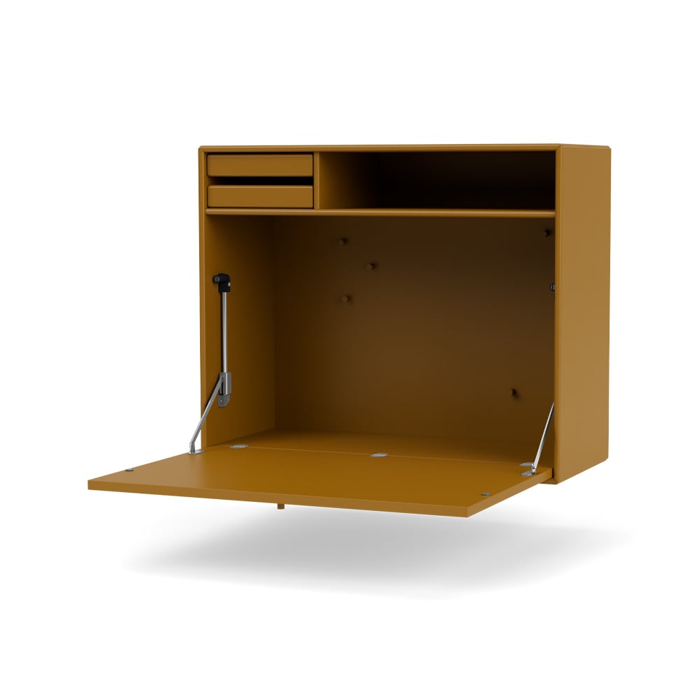 Montana STUDIO skrivebord vegghengt Amber 142 | Skandinavisk Design | Skrivebord | Gul