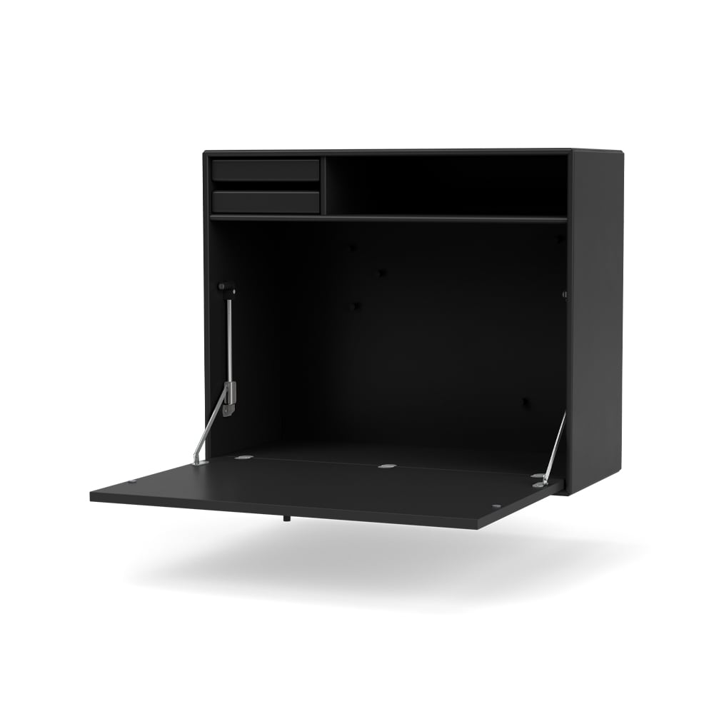 Montana STUDIO skrivebord vegghengt black 05 | Skandinavisk Design | Skrivebord | Svart