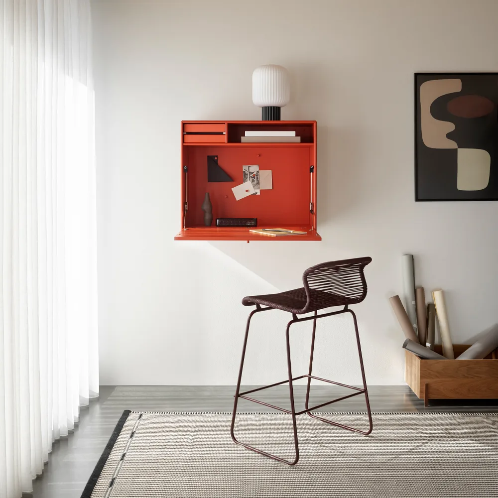 STUDIO skrivebord vegghengt, black 05 Montana