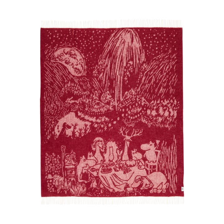 Festive Moments mummitrollet ullpledd - 130x170 cm - Moomin Arabia