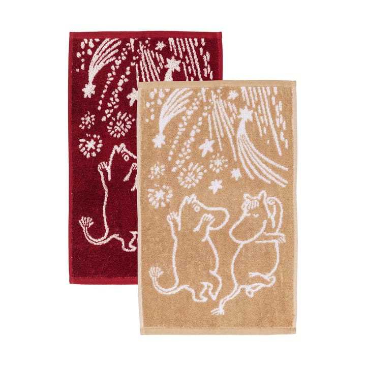 Festlige øyeblikk mummihåndkle 2 deler - 30x50 cm - Moomin Arabia
