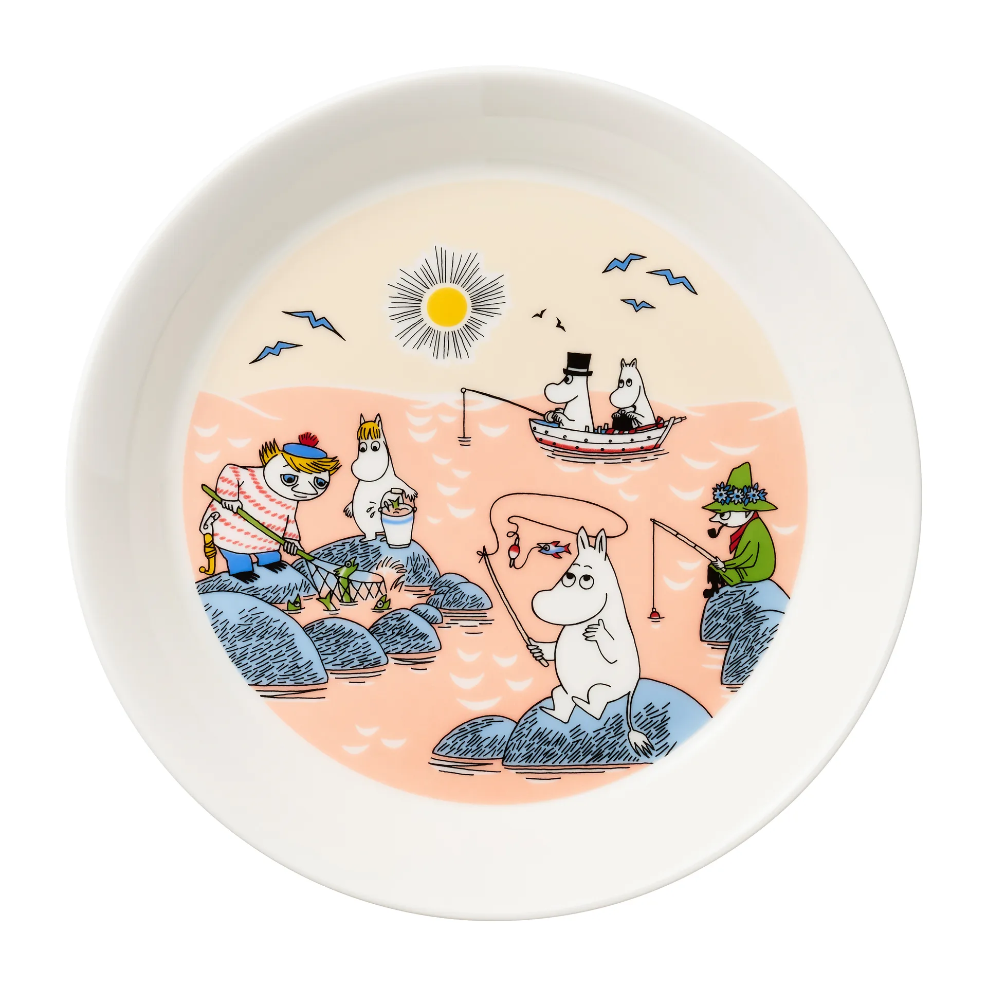 Fishing Mummitallerken 2022, 19 cm Moomin Arabia