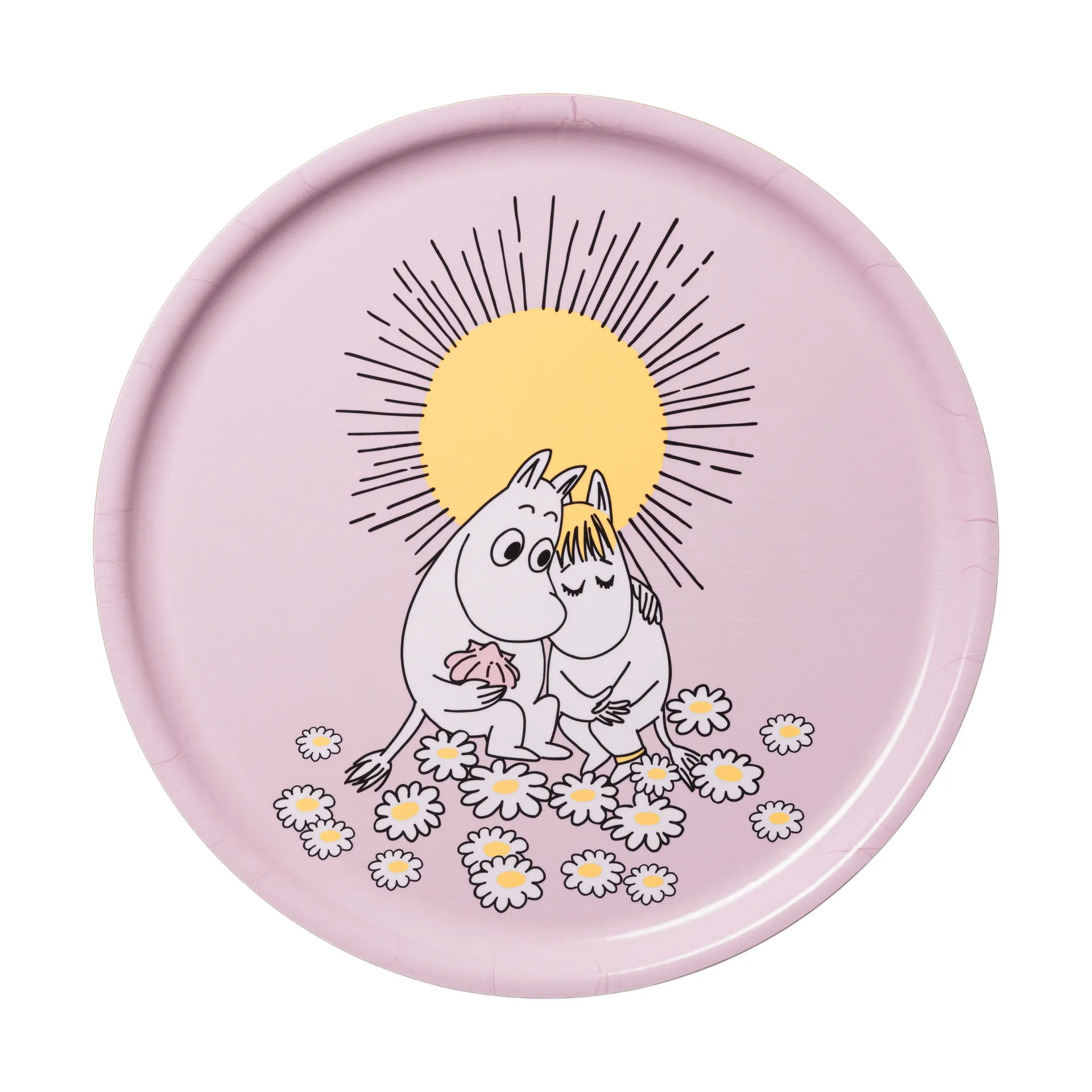 Forelskede Mummitrollet brett, Ø35 cm Moomin Arabia