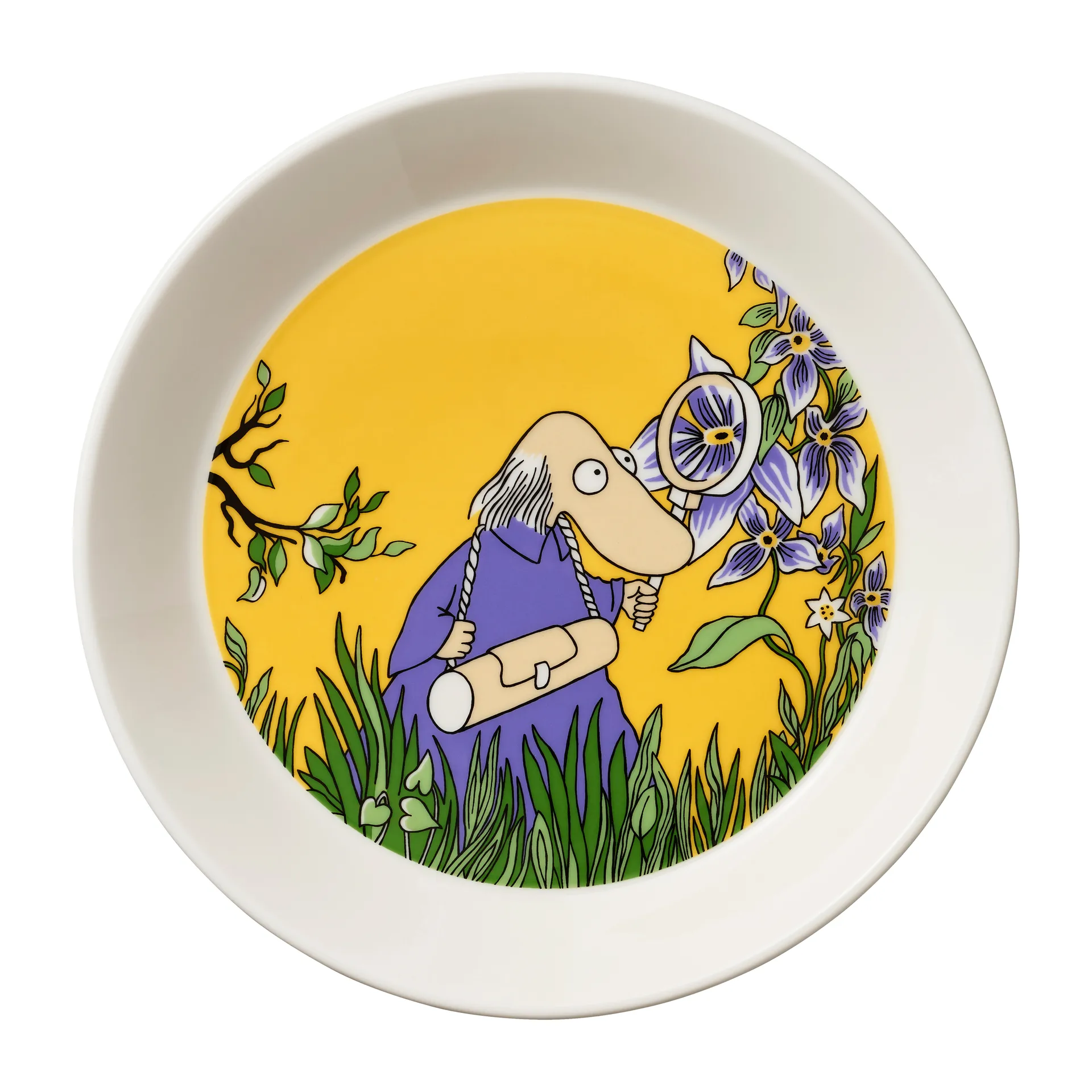 Hemulen Mummitallerken Ø19 cm, Gul Moomin Arabia