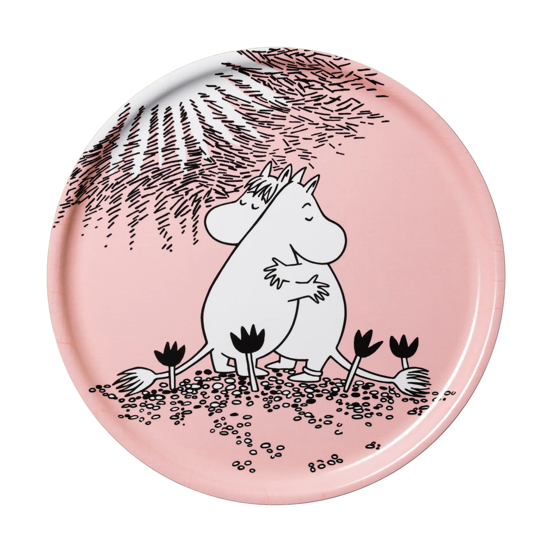 Kjærlighet Mummi brett, Ø35 cm Moomin Arabia