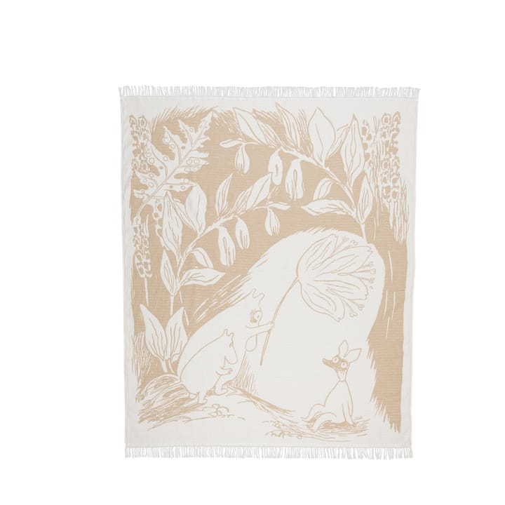 Mumin bomullspledd 130x170 cm - Beige - Moomin Arabia