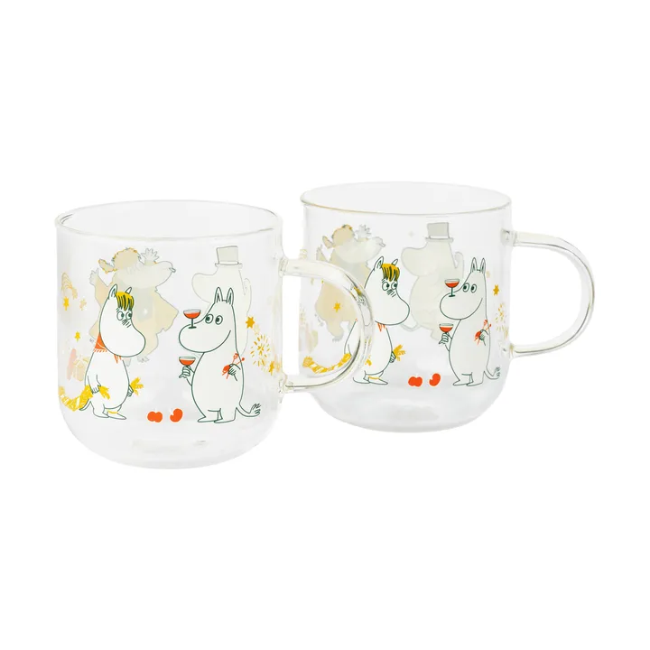 Mumin glasskopp - Kjærlighetsgave, 30 cl, 2-pakning - Moomin Arabia