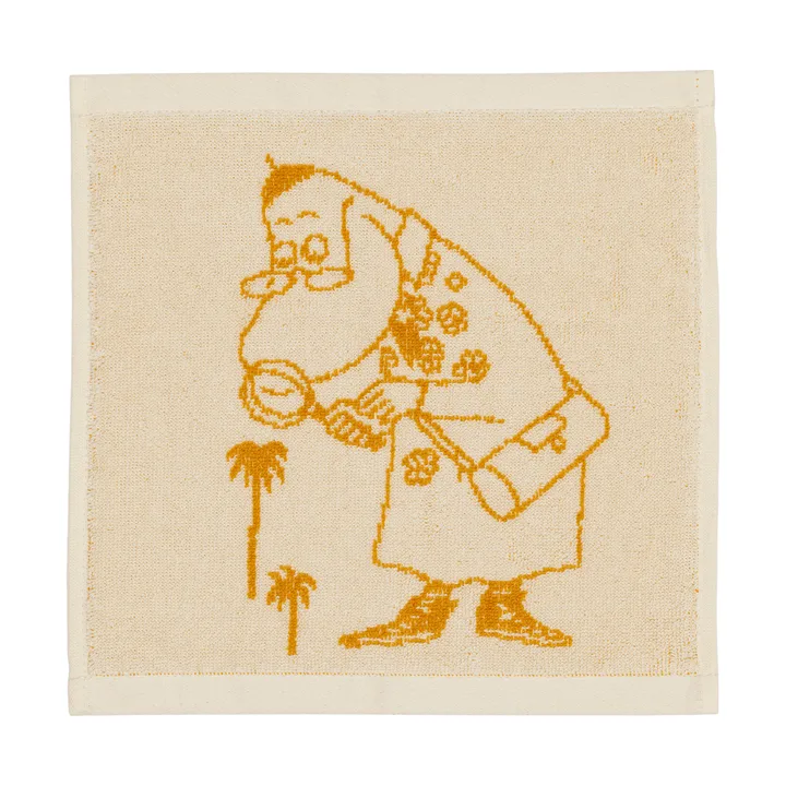 Mumin håndkle 25x25 cm - Hemulen, oker - Moomin Arabia