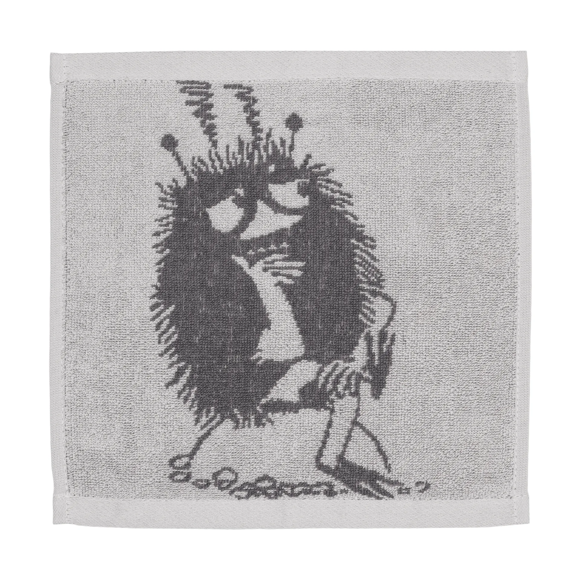 Mumin håndkle 25x25 cm, Stinky, grå Moomin Arabia