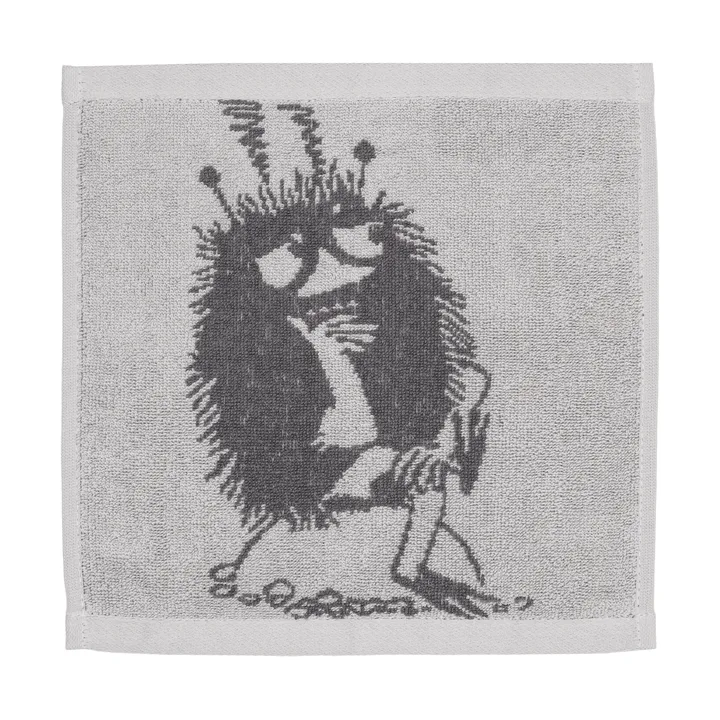 Mumin håndkle 25x25 cm - Stinky, grå - Moomin Arabia