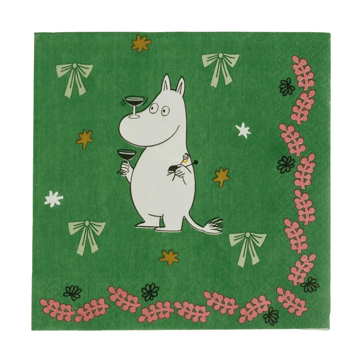 Mumin papirserviett - Kjærlighetsgave, 33x33 cm, 20-pakning - Moomin Arabia
