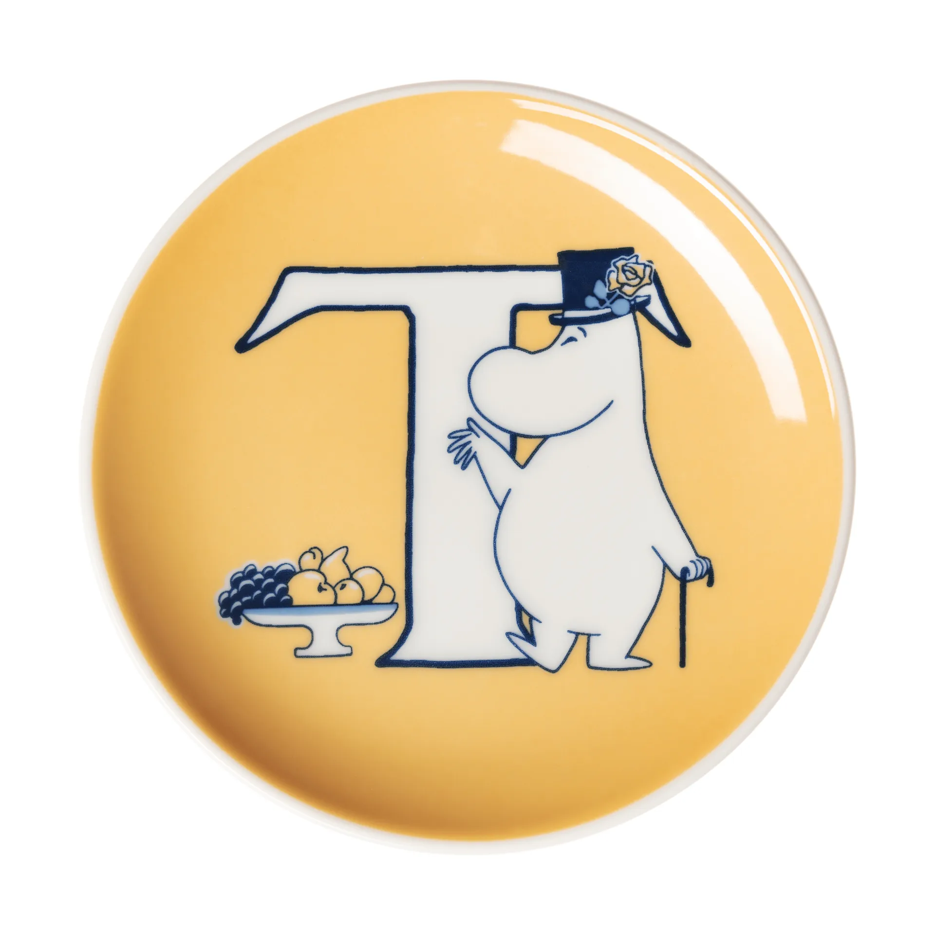 Mummi ABC minitallerken, T, 10,5 cm Moomin Arabia