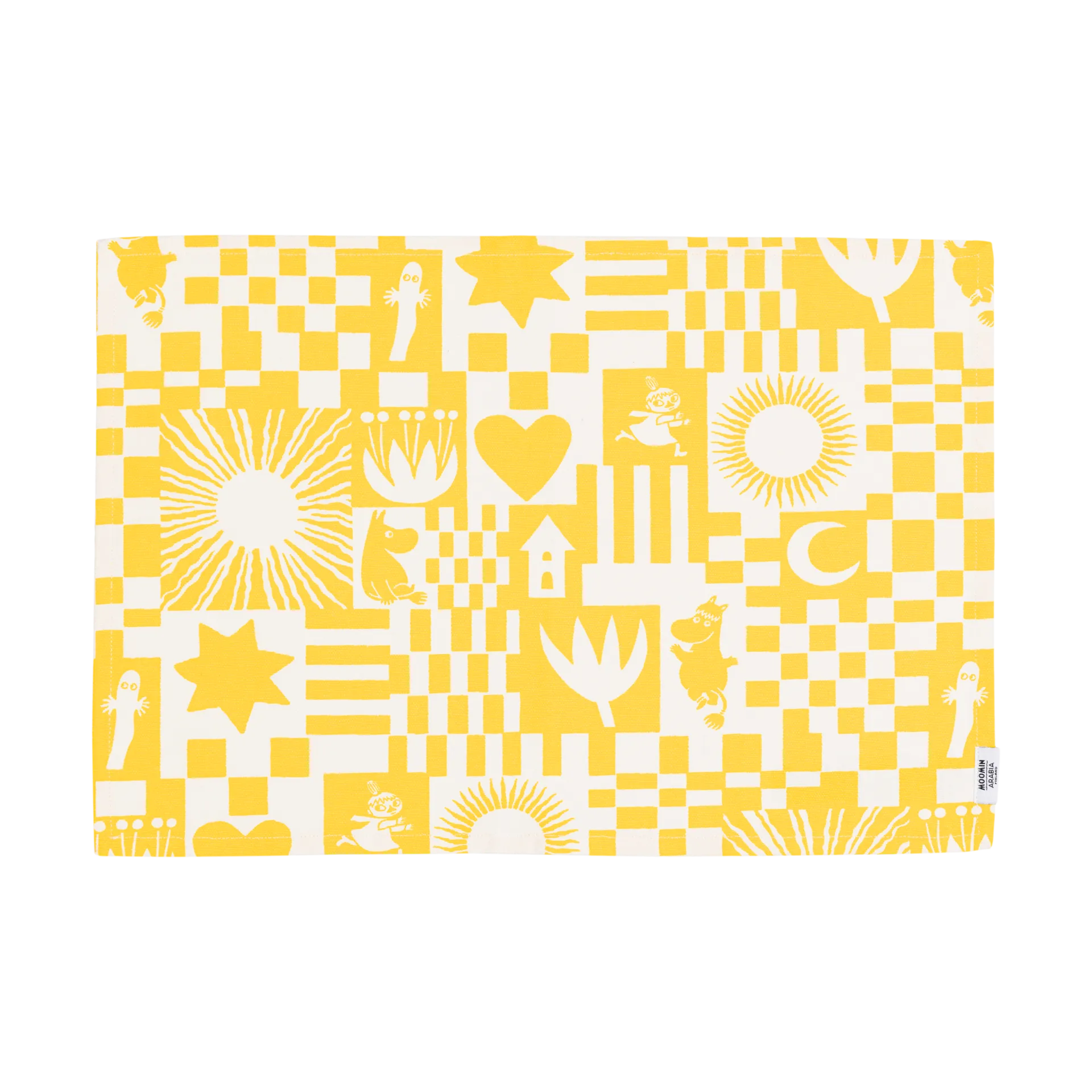 Mummi bordbrikke Fest 31x46 cm, Gul Moomin Arabia