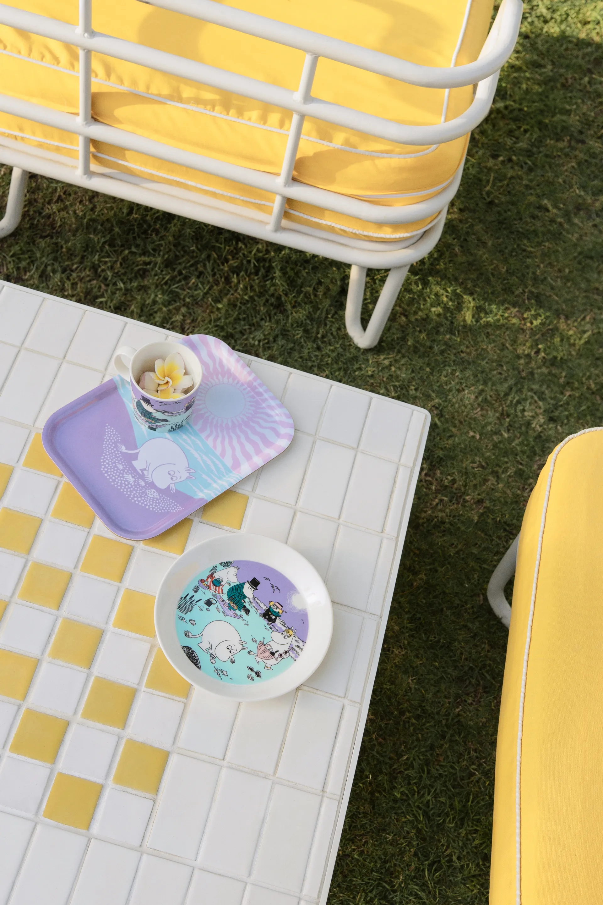 Mummi brikke Stranddag, 20x27 cm Moomin Arabia