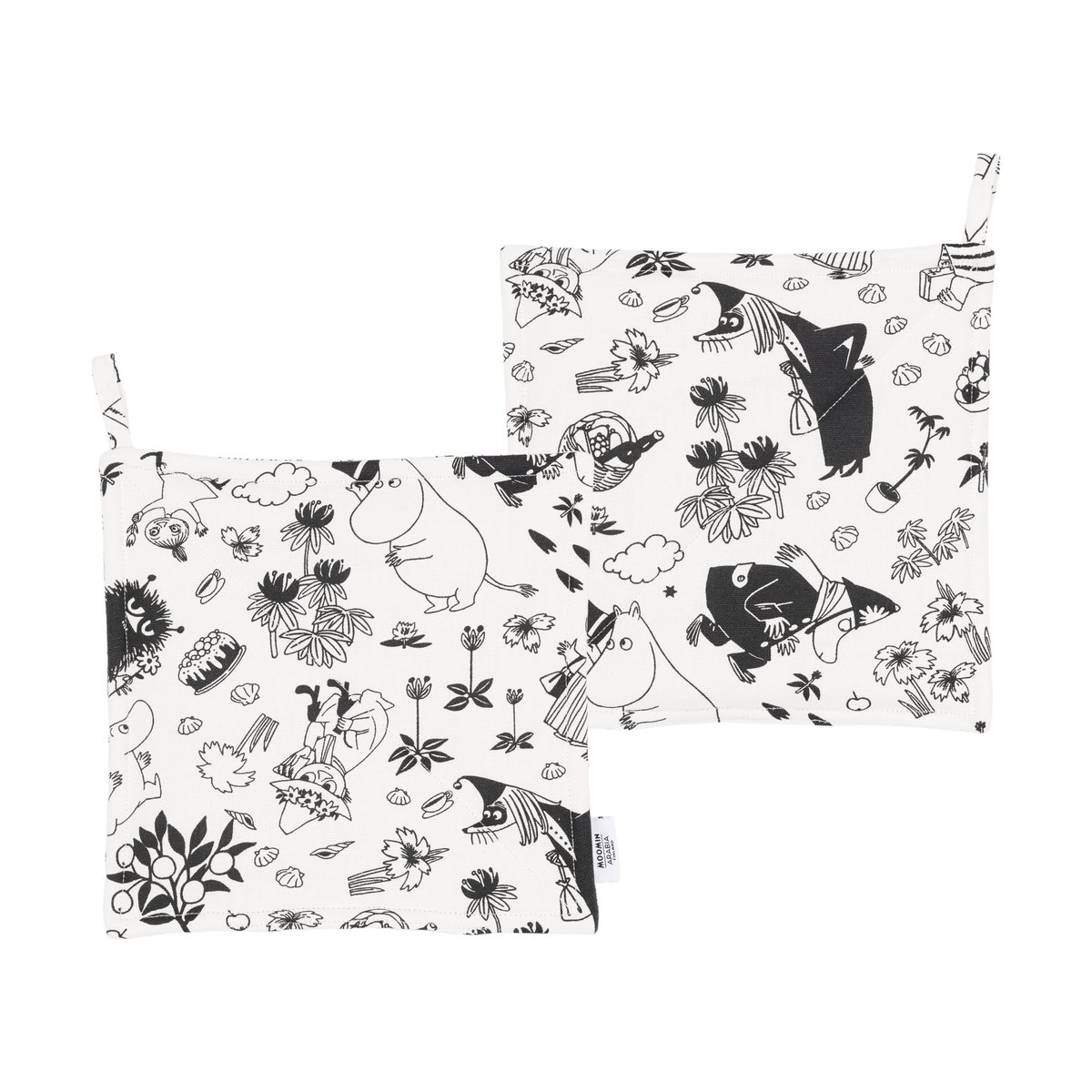 MoominArabia - Mummi gryteklut 22x22 cm 2 stk offwhite