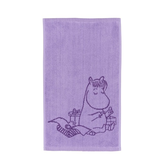 Bilde av Moomin Arabia Mummi håndkle 30 x 50 cm Snorfrøken fiolett